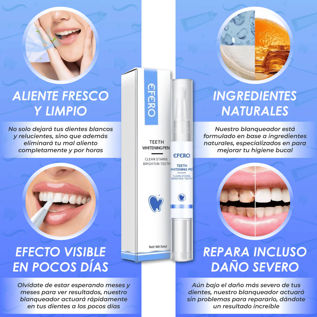 SmilePen Pro™ – Blanquea tus dientes con tecnología profesional, desde casa 🦷✨+ Envio Gratis