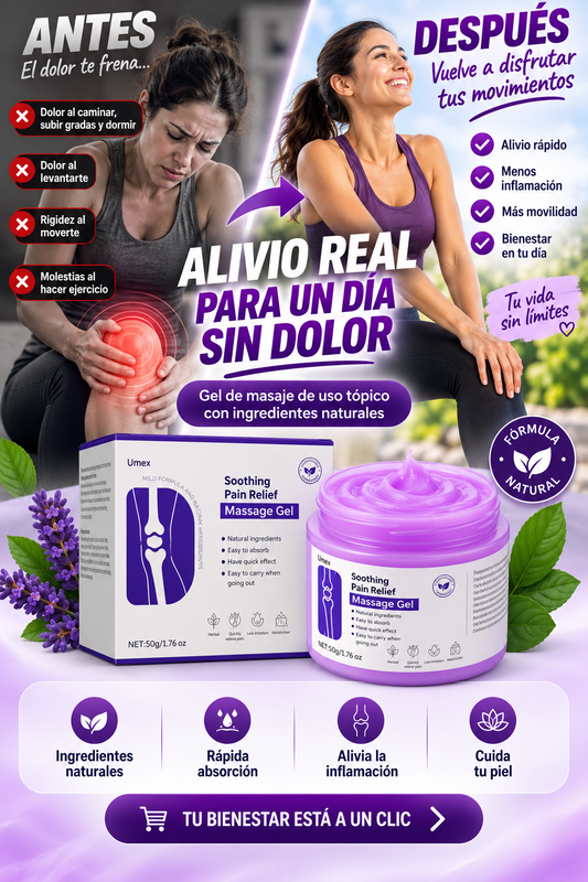 ARTICALM - Gel de Masaje Calmante para Dolor de Articulaciones y Músculos
