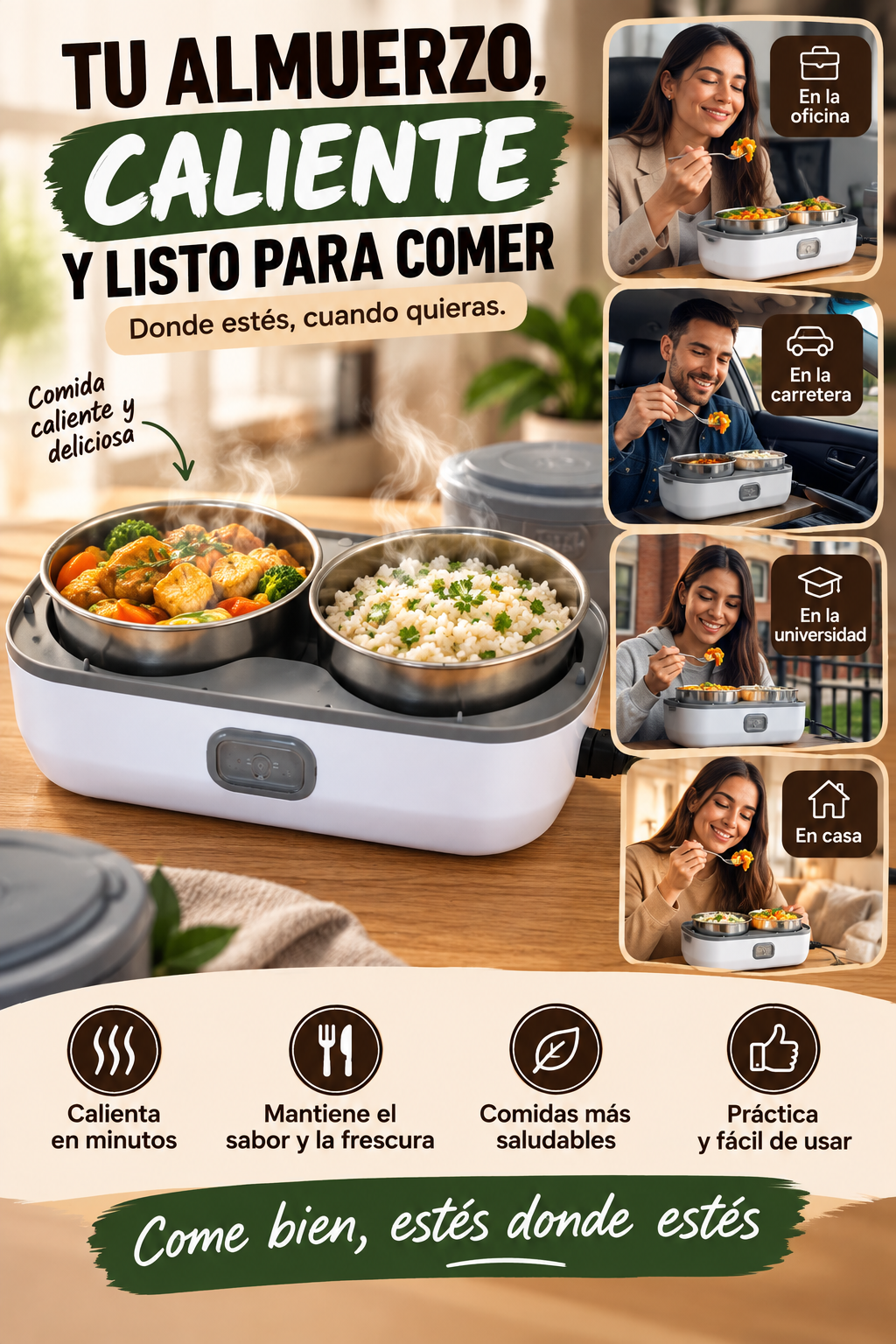 Lonchera Eléctrica Portátil ™ Premuim + Envio gratis