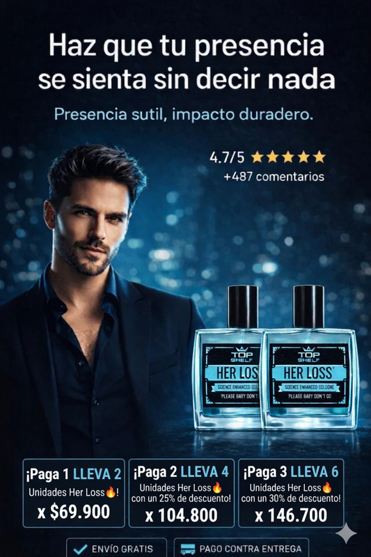 🔥 Her Loss ™ 💋✨ feromonas ATRACCION INSTANTANEA X2 unidades