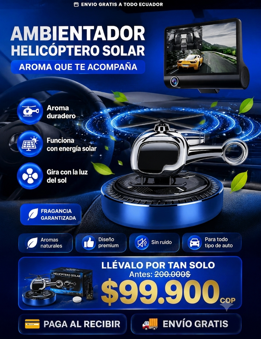 Helicóptero Solar Ambientador