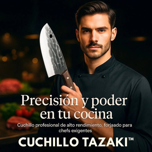 Cuchillo Profesional Japones Tazaki ® de Acero Inoxidable - El Más Filoso En Asia